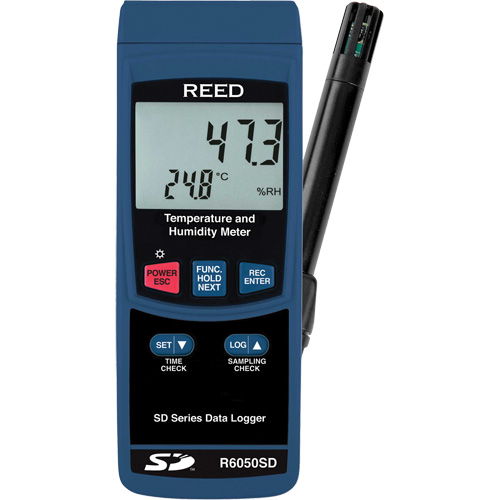 Data Logging Thermo-Hygrometer, 5% - 95% RH, 32° - 122° F ( 0° - 50°C ) Pryde Industrial Inc.