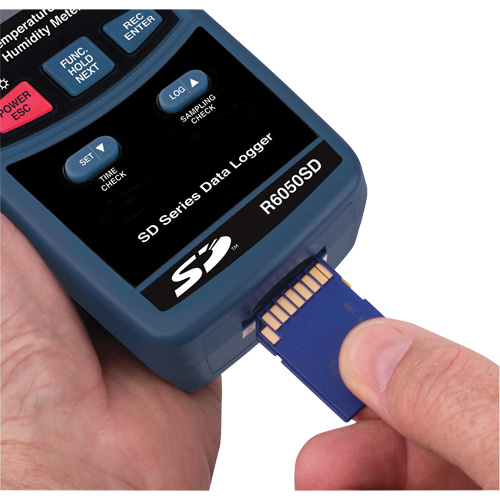 Data Logging Thermo-Hygrometer, 5% - 95% RH, 32° - 122° F ( 0° - 50°C ) Pryde Industrial Inc.