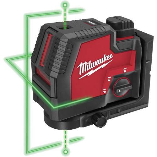 Laser vert &agrave; lignes crois&eacute;es et points daplomb rechargeable par USB Redlithium 21 Pryde Industrial Inc.