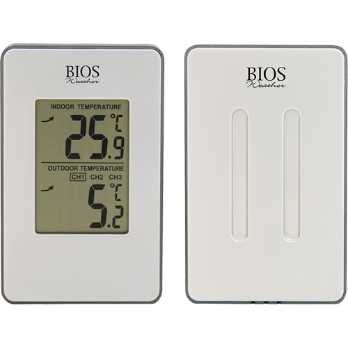 Indoor/Outdoor Wireless Thermometer, Non-Contact, Analogue, 31-158°F (-35-70°C) Pryde Industrial Inc.