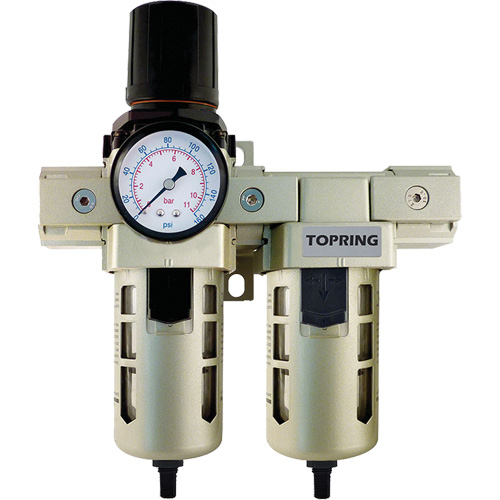 Airflo 400 Filter, Regulator & Coalescing Filter, 1/2" NPT, 150 PSI, 1.5 fl. Oz. Capacity Pryde Industrial Inc.