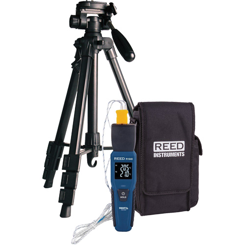 R1640 Smart Series Thermocouple Thermometer with Tripod, Contact, Digital, 32-122°F (0-50°C) Pryde Industrial Inc.