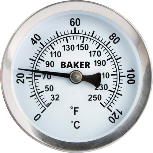 Pipe Surface Thermometer, Non-Contact, Analogue, 32-250°F (0-120°C) Pryde Industrial Inc.