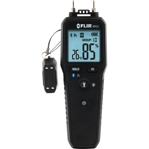 Pin Moisture Meter with Bluetooth&reg;, 1 - 99% Moisture Range Pryde Industrial Inc.