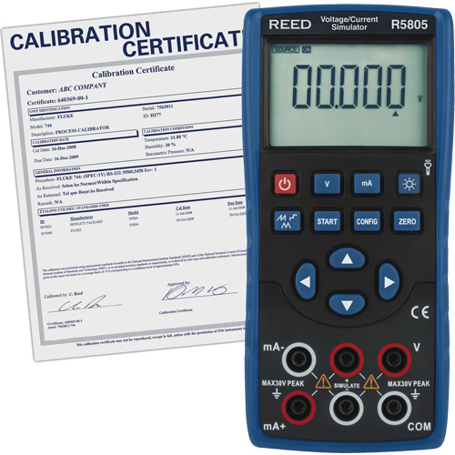 Simulateur de tension/courant avec certificat de traçabilit&eacute; Pryde Industrial Inc.