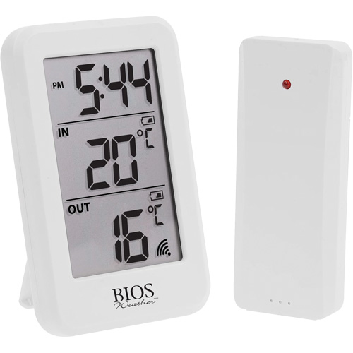 Thermom&egrave;tre sans fil int&eacute;rieur/ext&eacute;rieur, Sans contact, Num&eacute;rique, -40-158°F (-40-70°C) Pryde Industrial Inc.