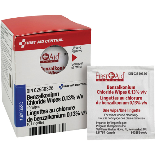 Lingettes de recharge SmartCompliance au chlorure de benzalkonium 0,13?% v/v, Serviette, Antiseptique Pryde Industrial Inc.