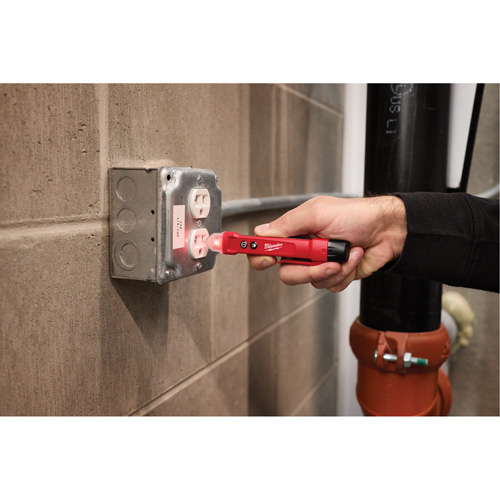 Voltage Detector with LED & GFCI Receptacle Tester Kit, 50 V - 1000 V, Display & Sound Alert Pryde Industrial Inc.