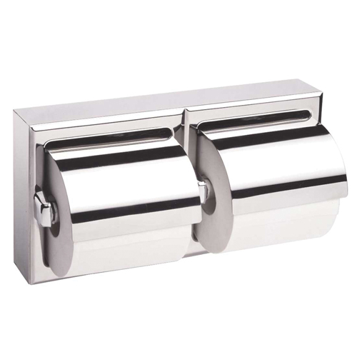 Two-Roll Toilet Paper Dispenser with Hoods, Multiple Roll Capacity Pryde Industrial Inc.