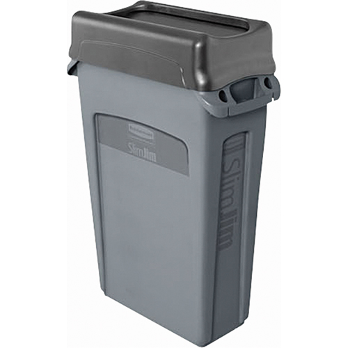 Slim Jim&reg; Container with Venting Channels, Plastic, 23 US gal. Pryde Industrial Inc.