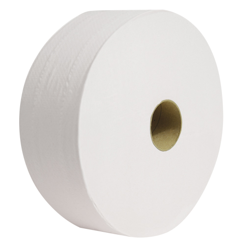 Pro Perform Toilet Paper, Jumbo Roll, 2 Ply, 1400' Length, White Pryde Industrial Inc.