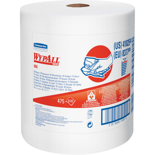 X80 Disposable Cloths, Heavy-Duty, 12-1/2" L x 13-2/5" W Pryde Industrial Inc.