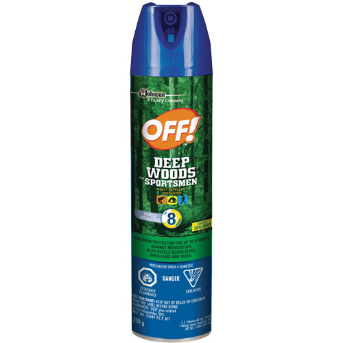 OFF! Deep Woods&reg; Sportsmen Insect Repellent, 30% DEET, Aerosol, 230 g Pryde Industrial Inc.