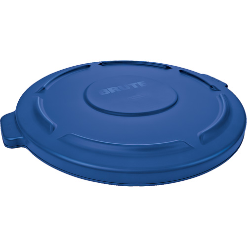 Brute&reg; Round Trash Can Top, Flat Lid, Plastic, Fits Container Size: 22-1/4" Dia. Pryde Industrial Inc.