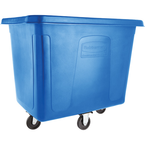 Cube Truck, Black Recycled Plastic, 38" L x 26" W x 28" H, 8 cu. Ft Volume, 300 lbs. Capacity Pryde Industrial Inc.