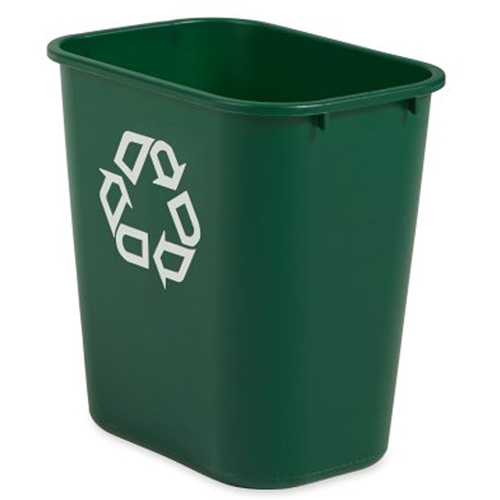 Medium Recycling Wastebasket, Deskside, Plastic, 28 US Qt. Pryde Industrial Inc.