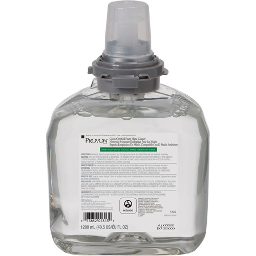 Green Certified Hand Soap for PROVON&reg; TFX Dispenser, Foam, 1200 ml, Scented Pryde Industrial Inc.