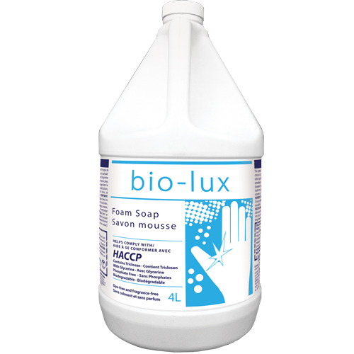 Savon antimicrobien Bio-Lux, Mousse, 4 L, Sans parfum Pryde Industrial Inc.