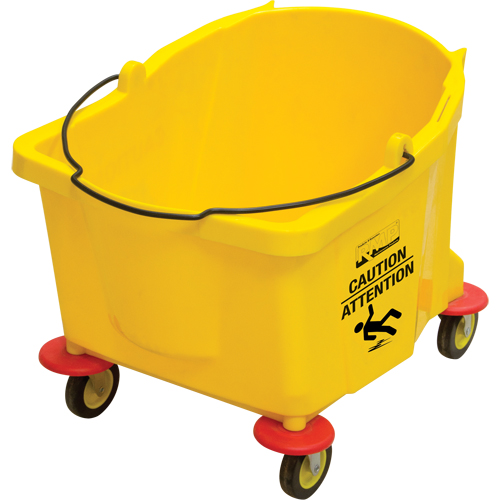 Mop Bucket, 9.5 US Gal. (38 qt.) Capacity, Yellow Pryde Industrial Inc.