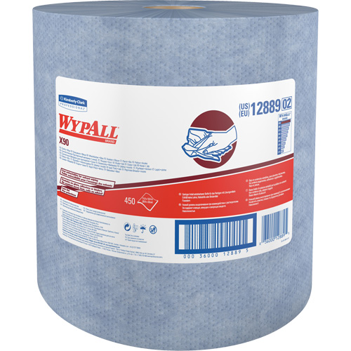 X90 Jumbo Roll Wipers, Heavy-Duty, 12-1/5" L x 12-2/5" W Pryde Industrial Inc.