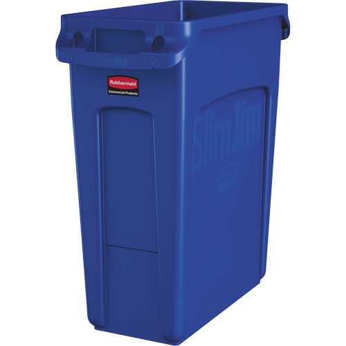 Slim Jim&reg; Vented Containers, Deskside, Polyethylene, 16 US gal. Pryde Industrial Inc.