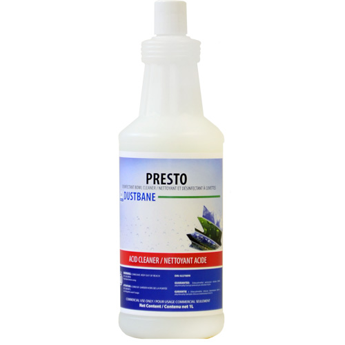 Presto Disinfectant Bowl Cleaner, 1 L, Bottle Pryde Industrial Inc.