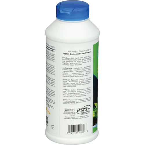 Nettoyant pour les mains biod&eacute;gradable, Poudre, 0,406 lb, Bouteille, Parfum&eacute; Pryde Industrial Inc.