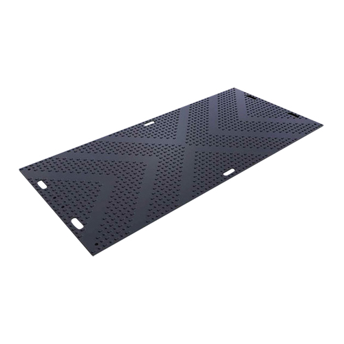 LibertyMat&reg; Medium-Duty Ground Protection, 4' x 8', High Density Polyethylene, Textured, Black Pryde Industrial Inc.