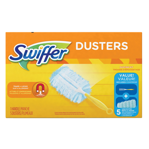 Duster Kit, Slip On Style, Microfibre, 5" L x 3-1/2" W Pryde Industrial Inc.