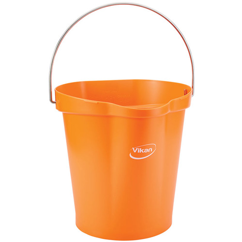 Food Hygiene Bucket, Tangerine, 3 US gal. Pryde Industrial Inc.