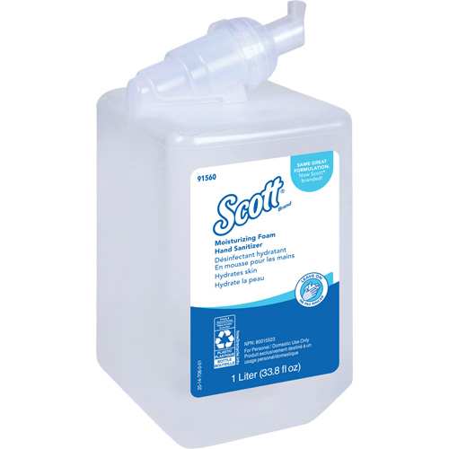D&eacute;sinfectant moussant et hydratant pour les mains Pro de Scott, 1000 ml, Cartouche de recharge, 62% alcool Pryde Industrial Inc.