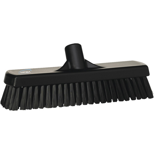 Balai-brosse pour planchers et mur, Crins Ferme, 12", Polyester, Noir Pryde Industrial Inc.