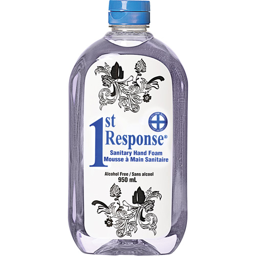 Mousse nettoyante pour les mains 1st Response, Liquide, 950 ml, Bouteille, Sans parfum Pryde Industrial Inc.