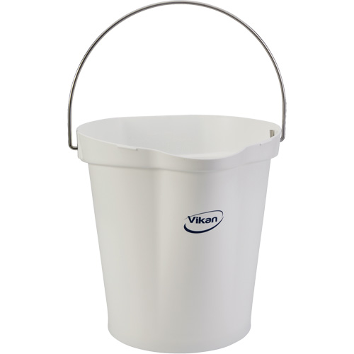 Seau hygi&eacute;nique pour service alimentaire, Blanc, 3 gal. US Pryde Industrial Inc.