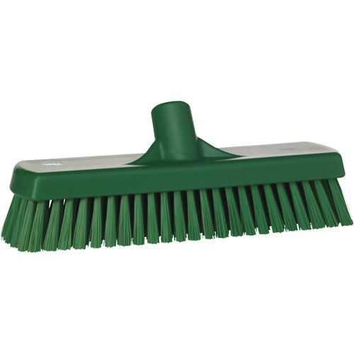 Brosse &agrave; r&eacute;curer pour planchers et murs, Crins Ferme, 12", Polyester, Vert Pryde Industrial Inc.