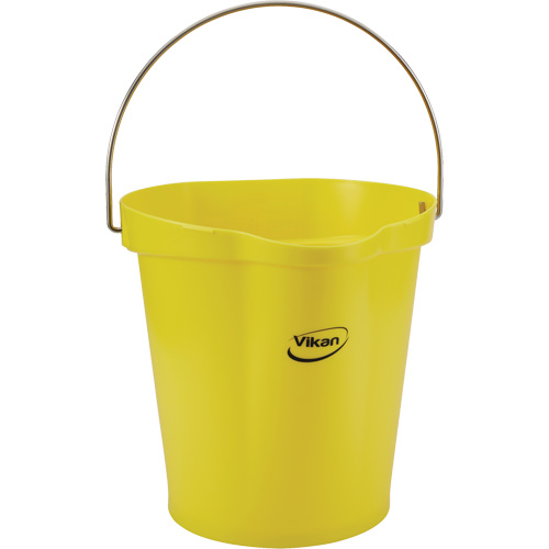 Food Hygiene Bucket, Yellow, 3 US gal. Pryde Industrial Inc.