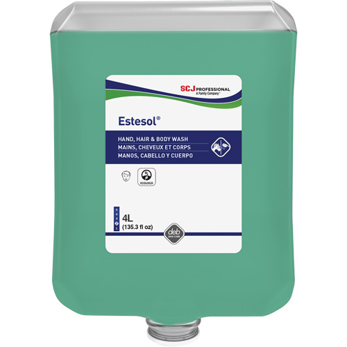 Savon pour les mains, les cheveux et le corps Estesol, 4000 ml, For&ecirc;t tropicale, Cartouche en plastique Pryde Industrial Inc.