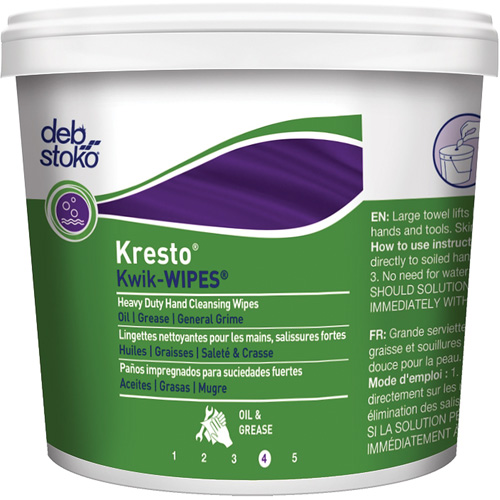 Kresto&reg; Kwik-Wipes&reg; Wipes, 130 Wipes, 12" x 10" Pryde Industrial Inc.