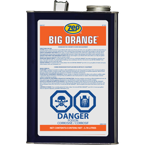 D&eacute;graissant industriel aux agrumes Big Orange, 3,78 L Pryde Industrial Inc.