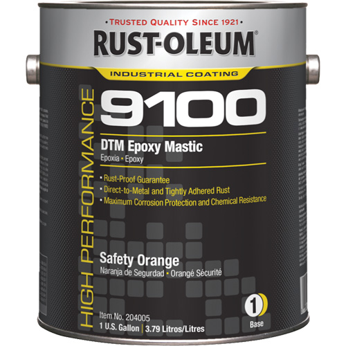 Base de mastic &eacute;poxy DTM du syst&egrave;me 9100, Orange s&eacute;curit&eacute;, Gallon Pryde Industrial Inc.