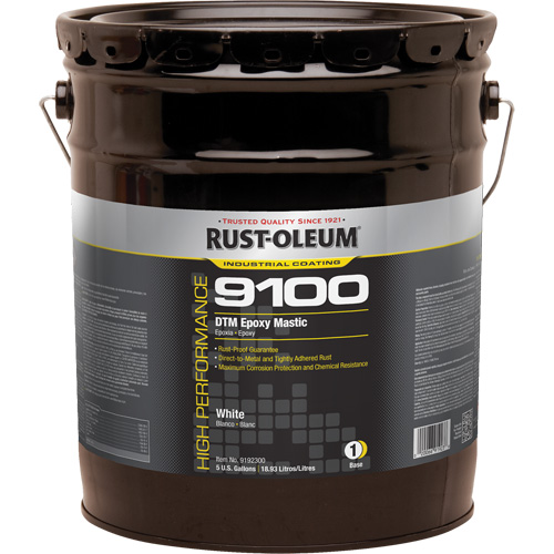 9100 System DTM Epoxy Mastic Base, White, 5 gal., Pail Pryde Industrial Inc.