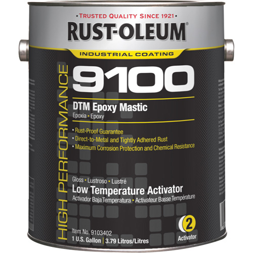 Activateur &agrave; basse temp&eacute;rature pour mastic &eacute;poxy DTM du syst&egrave;me 9100, Gallon Pryde Industrial Inc.