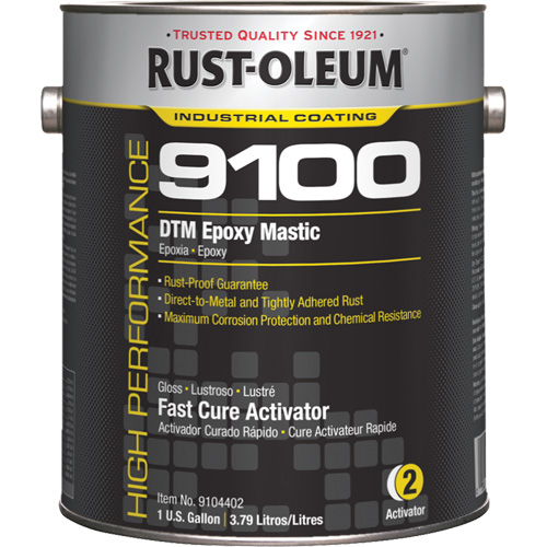Activateur pour s&eacute;chage rapide pour mastic &eacute;poxy DTM du syst&egrave;me 9100, Gallon Pryde Industrial Inc.