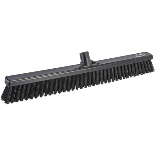 T&ecirc;te de balai-brosse &agrave; soies combin&eacute;es, Crins Cors&eacute;/Fin, 24", Polyester, Noir Pryde Industrial Inc.