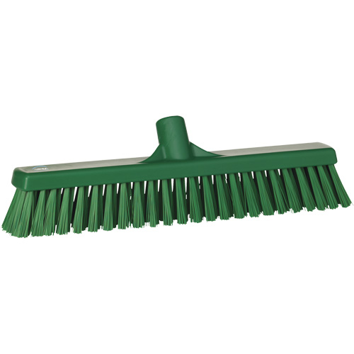 T&ecirc;te de balai-brosse &agrave; soies combin&eacute;es, Crins Cors&eacute;/Fin, 16-1/2", Polyester, Vert Pryde Industrial Inc.