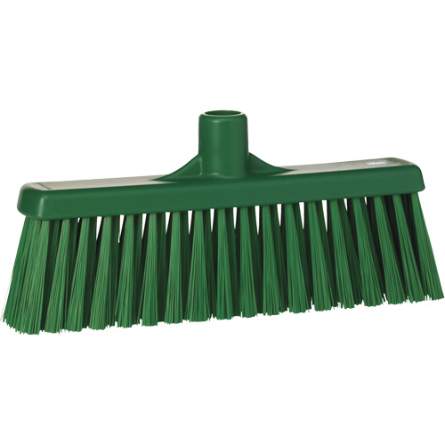 T&ecirc;te de balai droit, Crins Moyen, 12", Polyester, Vert Pryde Industrial Inc.