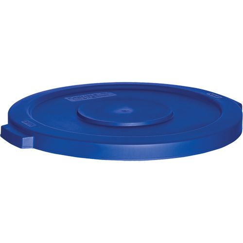 Waste Container Lid, Flat Lid, Plastic, Fits Container Size: 22" Dia. Pryde Industrial Inc.