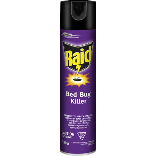 Insecticide pour punaises de lit Raid, 350 g, Canette a&eacute;rosol, &agrave; base de solvant Pryde Industrial Inc.