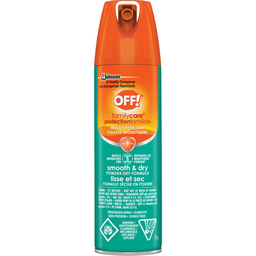 OFF! FamilyCare&reg; Smooth & Dry Insect Repellent, 15% DEET, Aerosol, 113 g Pryde Industrial Inc.