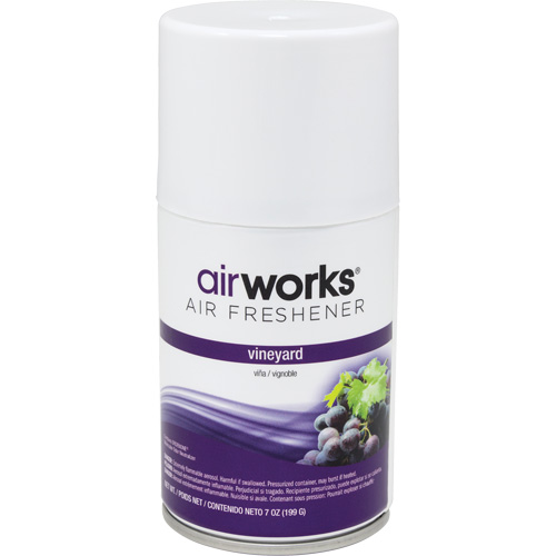 AirWorks&reg; Metered Air Fresheners, Vineyard, Aerosol Can Pryde Industrial Inc.